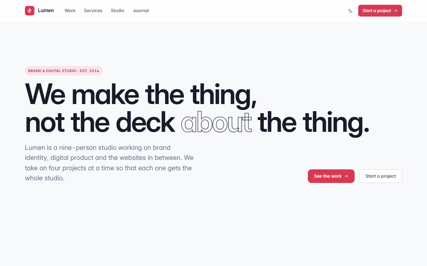Lumen, HTML edition
